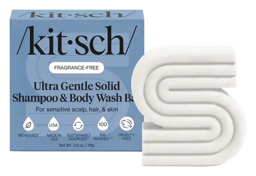 Kitsch Ultra Sensitive Solid Shampoo & Body Wash Bar