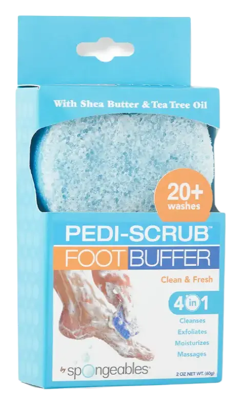 Spongeables Pedi Scrub in a Sponge 20+ Clean & Fresh