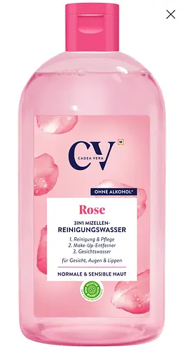 Cadea Vera Rose 3in1 Mizellen-Reiningungswasser