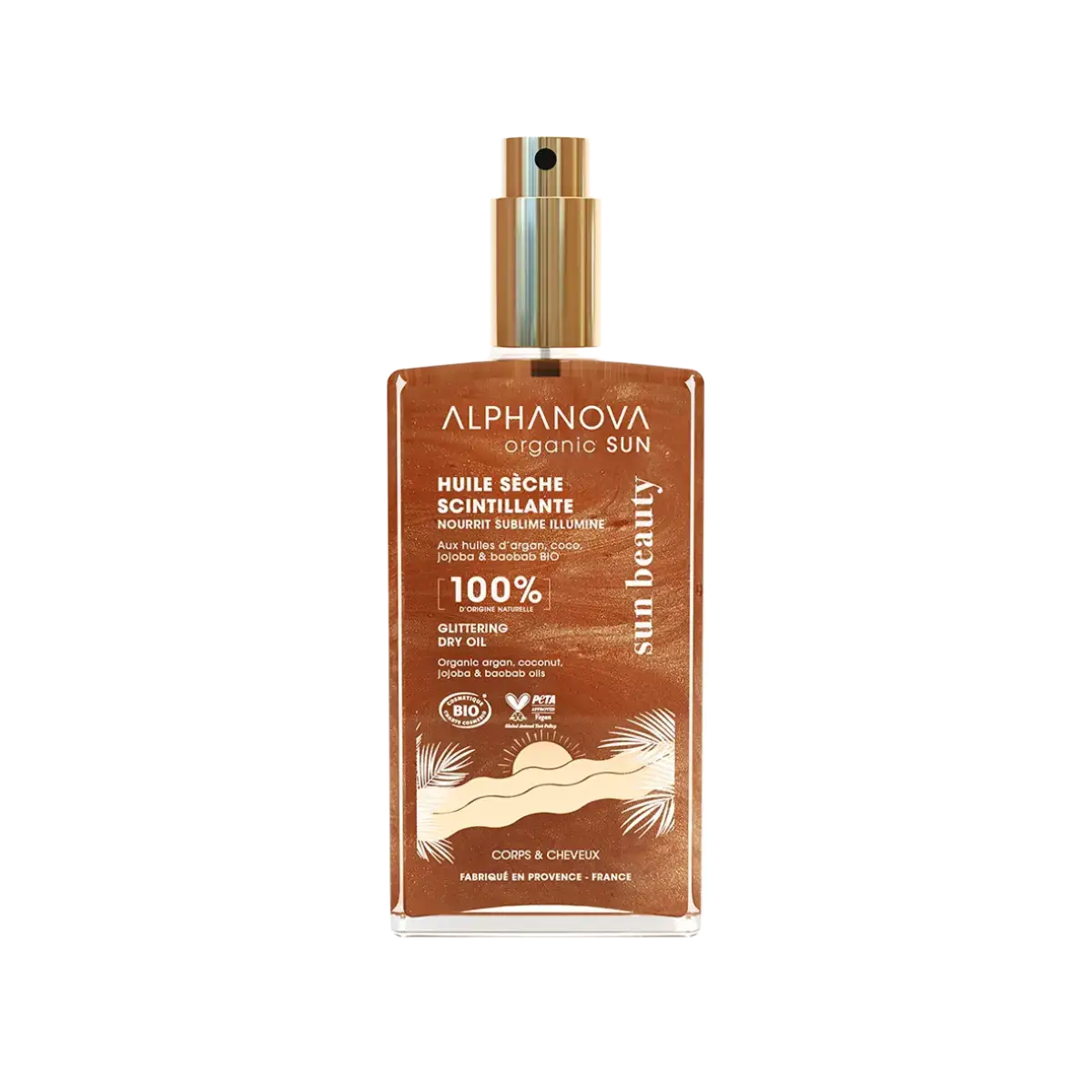 Alphanova Glittering Sun Oil