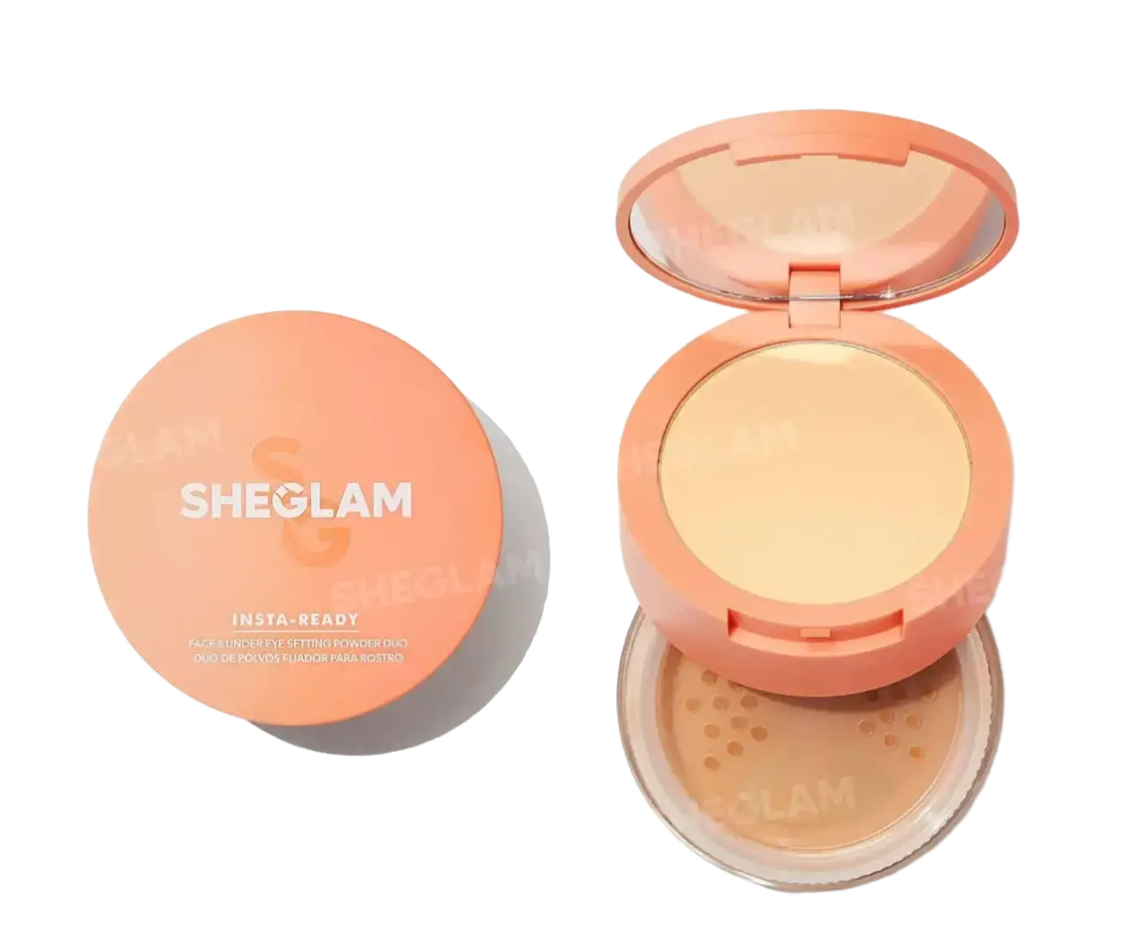 SHEGLAM Insta-Ready Face & Under Eye Setting Powder Duo Cocoa Loco