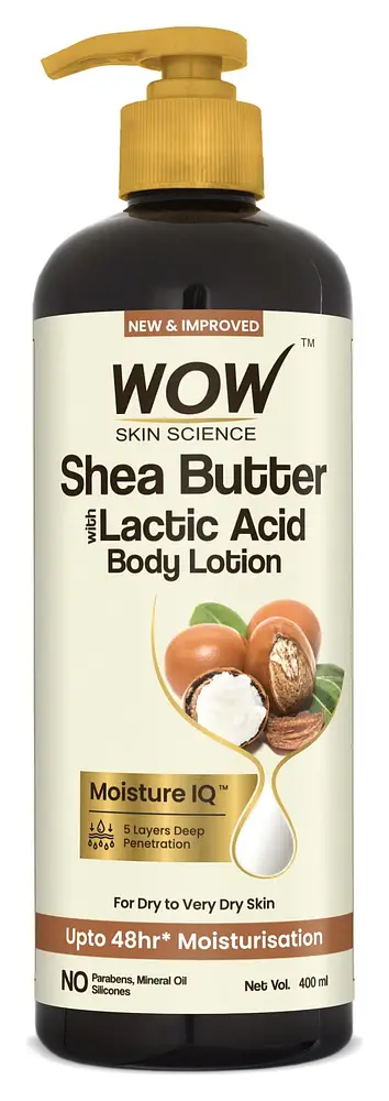 Wow Skin Science Shea Butter and Lactic Acid Body Lotion