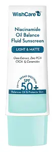 Wishcare 5% Niacinamide Oil Balance Fluid Sunscreen SPF50 PA++++
