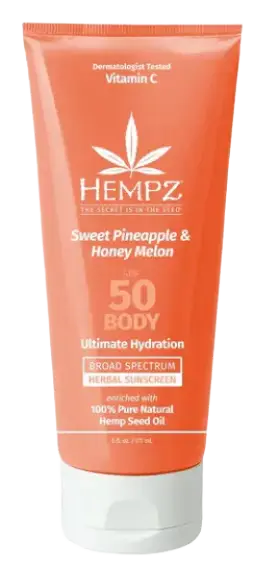 Hempz Sweet Pineapple & Honey Melon Herbal Body Moisturizing Sunscreen SPF 50