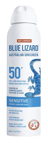 Blue Lizard Sensitive Mineral Sunscreen Spray SPF 50+