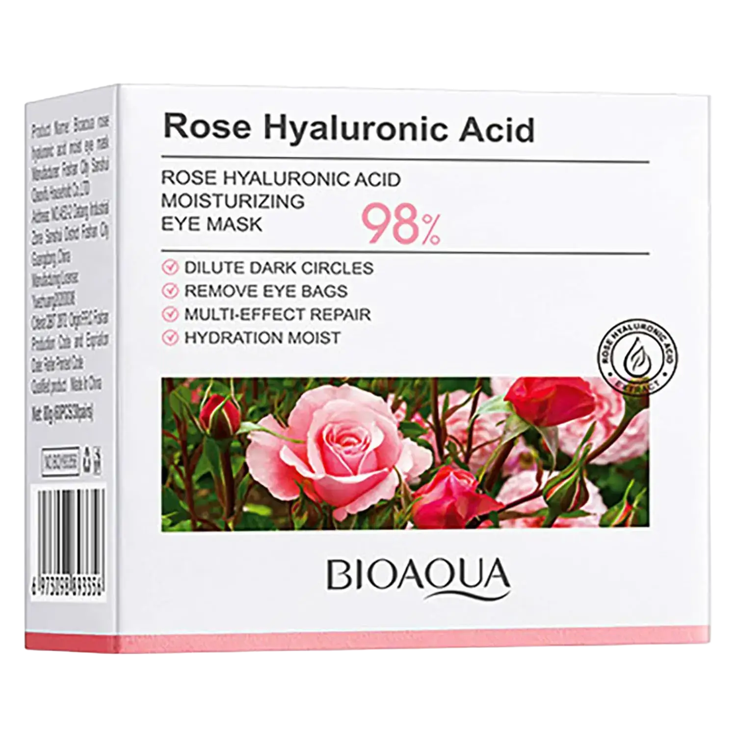 Bioaqua Rose Hyaluronic Acid Moisturizing Eye Mask