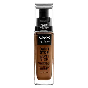 NYX Cosmetics Can't Stop Won't Stop Full Coverage Foundation 16.7 Warm Mahogany