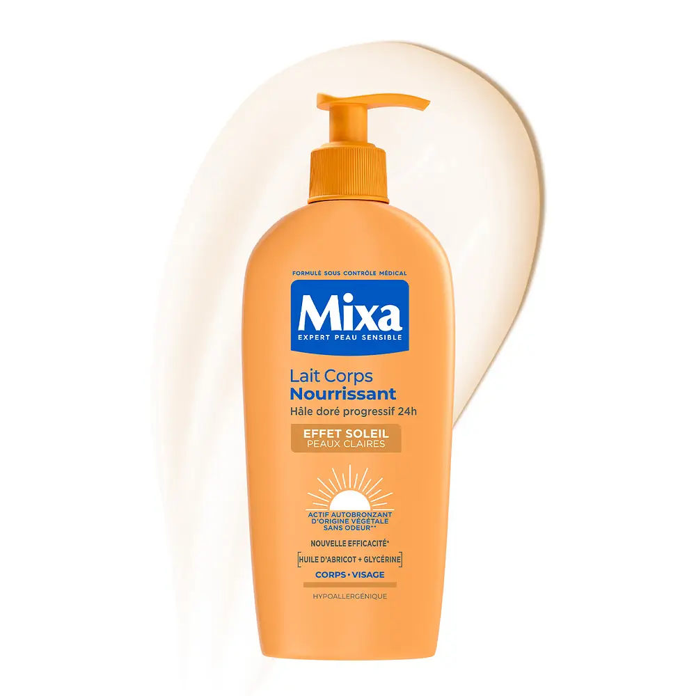 Mixa Lait Corps Nourrissant Effet Soleil Peaux Claires