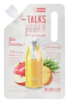Missha Talks Vegan Pocket Sleeping Mask Skin Smoother