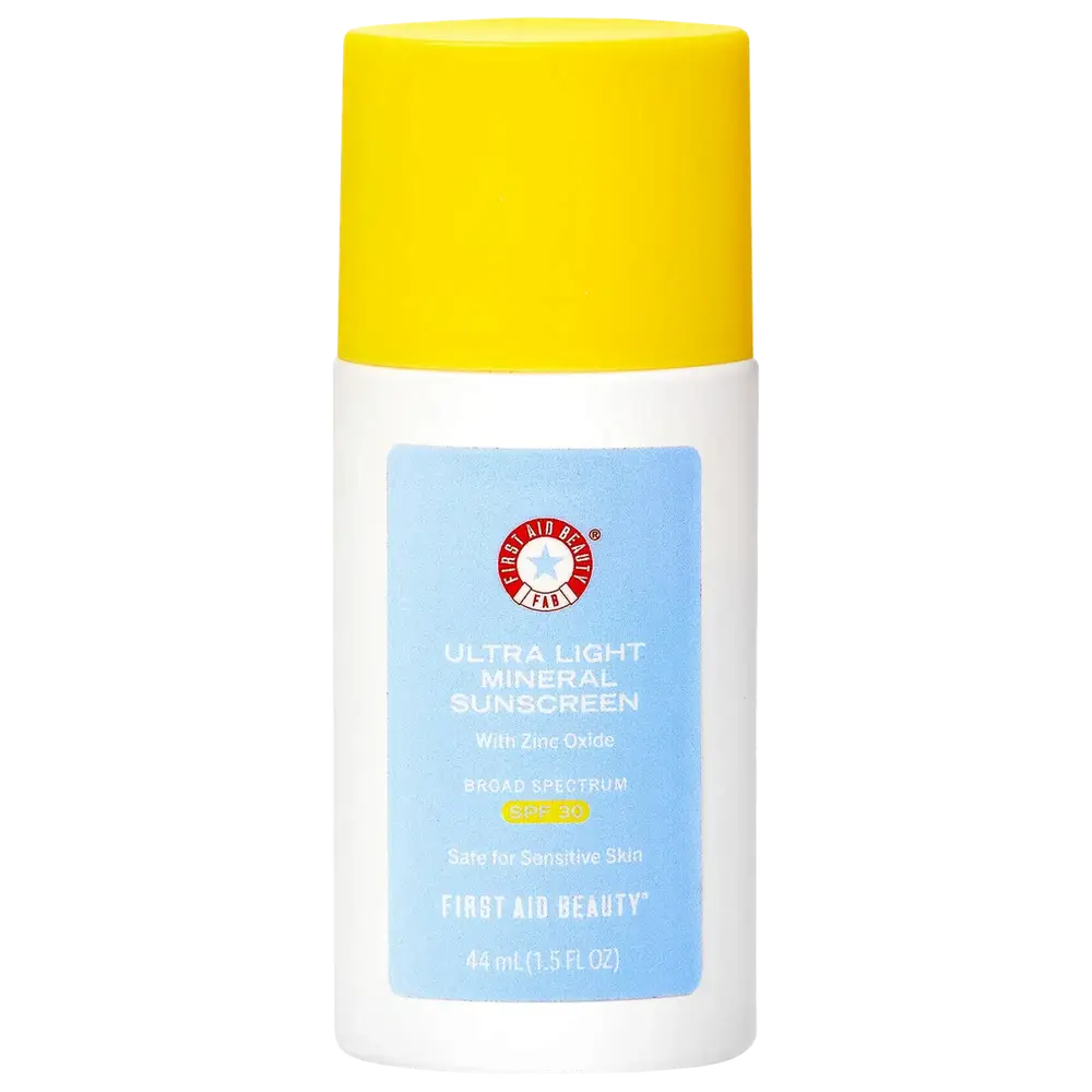 First Aid Beauty Ultra Light Liquid Mineral Sunscreen With Zinc Oxide SPF 30