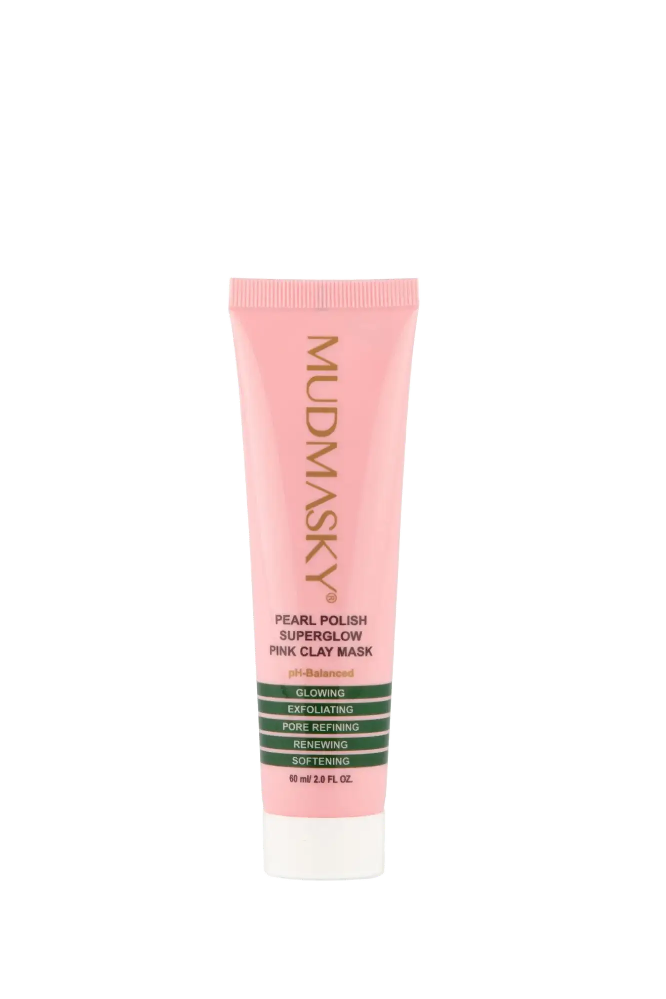 MUDMASKY Pearl Polish Superglow Pink Clay Mask