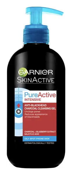 Garnier Pure Active Intensive Anti-Blackhead Charcoal Cleansing Gel UK