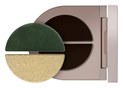 Rose Inc Satin & Shimmer Duet Powder & Cream Eyeshadow Satin Olive/Khaki Shimmer
