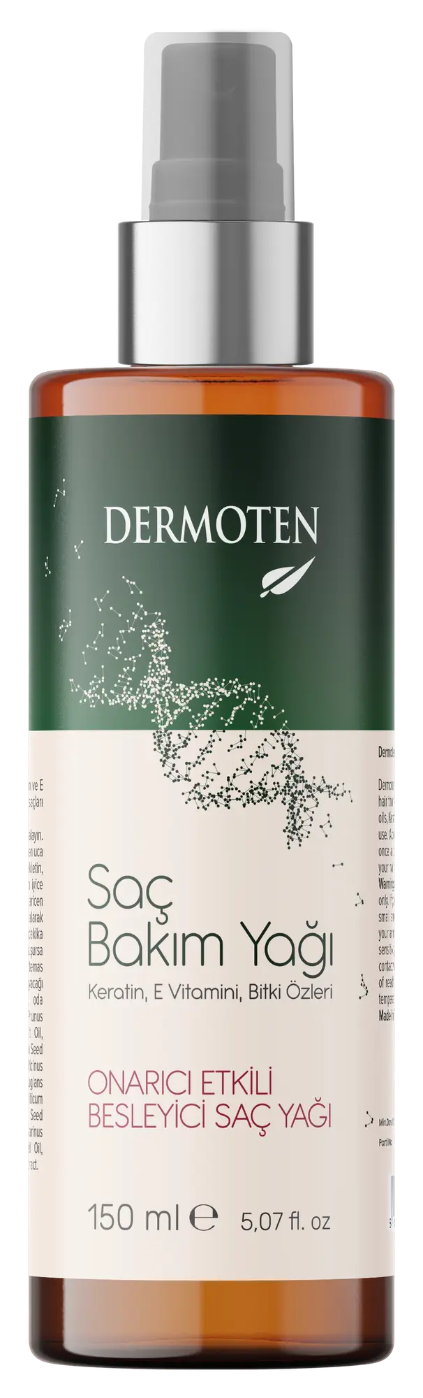 Dermoten Hair Care Oil Keratin And Vitamin E