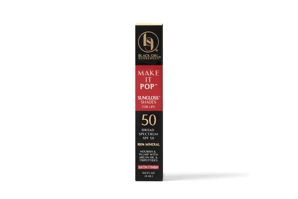 Black Girl Sunscreen Make It Pop Sungloss SPF 50 French Kiss
