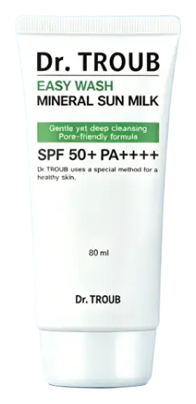 Sidmool Dr. Troub Easy Wash Mineral Sun Milk SPF50+ PA++++