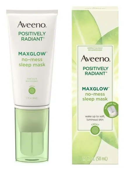Aveeno Positively Radiant MaxGlow No-Mess Hydrating Sleep Mask