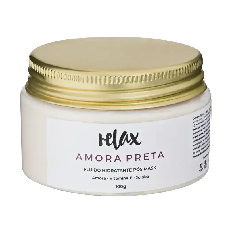 Relax Amora Preta Fluido Hidratante Pos Mask