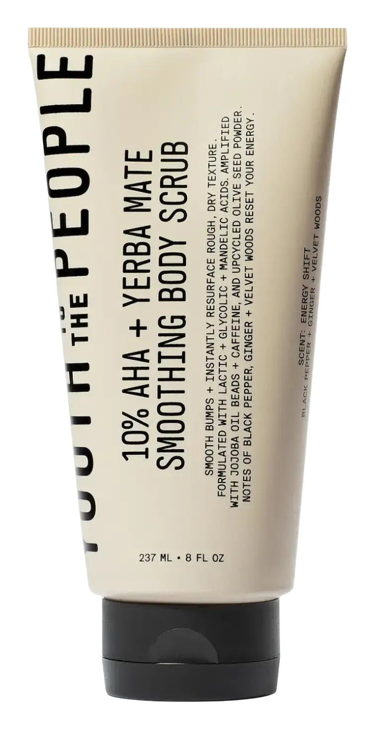 Youth To The People 10% AHA + Yerba Mate Smoothing Energy Body Scrub