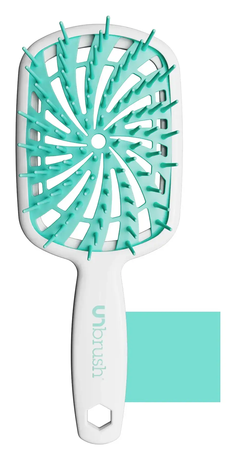 FHI Heat Unbrush Detangling Hair Brush Plus Mint Swirl