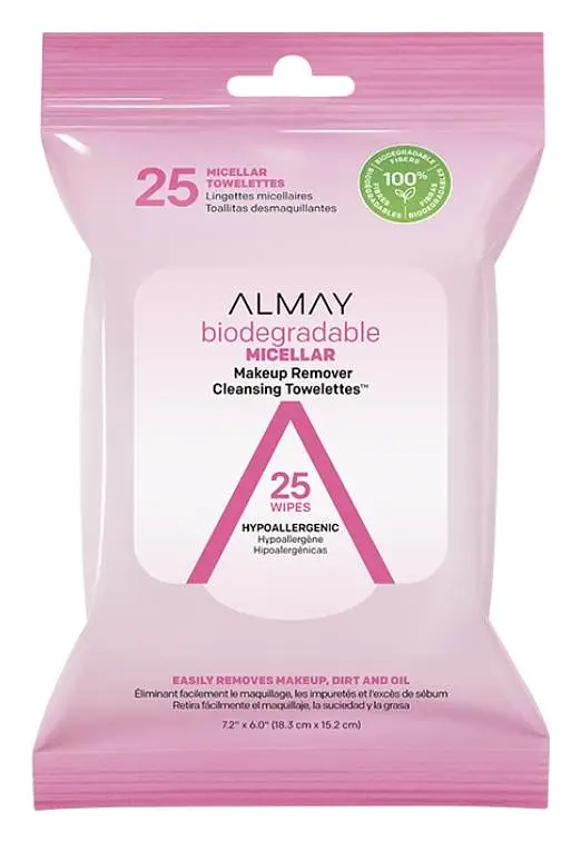 Almay Biodegradable Micellar Makeup Remover Cleansing Towelettes