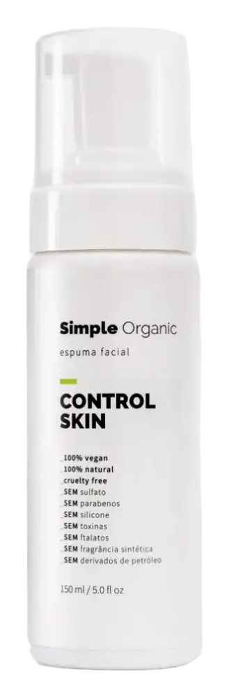 Simple Organic Espuma Facial Control Skin