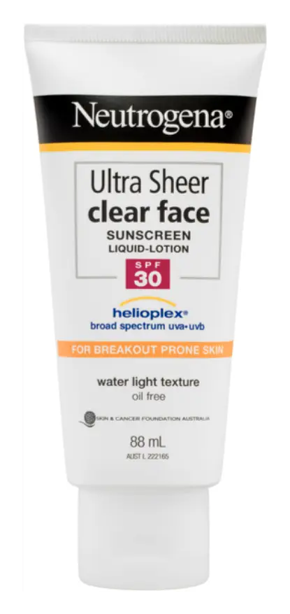 Neutrogena Ultra Sheer Clear Face Lotion SPF 30 Australasia