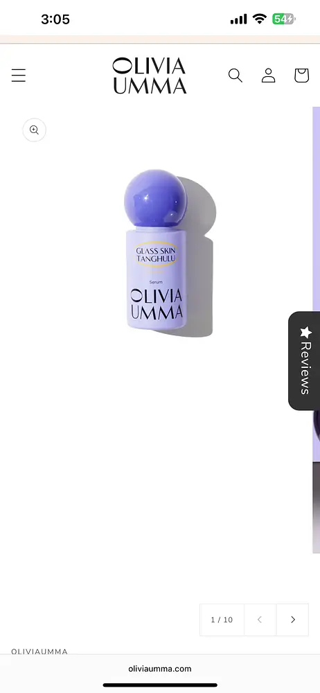 Oliviaumma GLASS SKIN TANGHULU BLUEBERRY SERUM