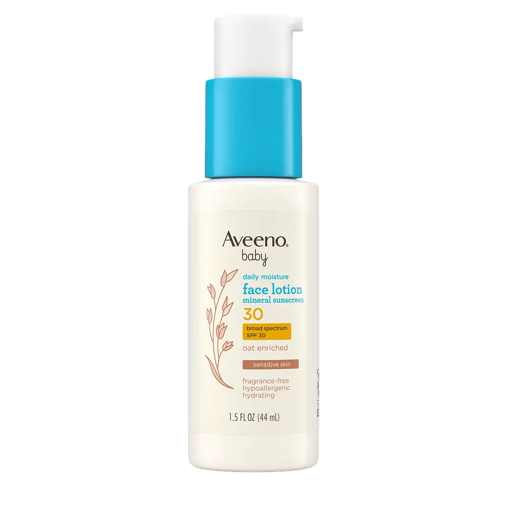 Aveeno Baby Daily Moisture Face Lotion & Mineral Sunscreen SPF 30