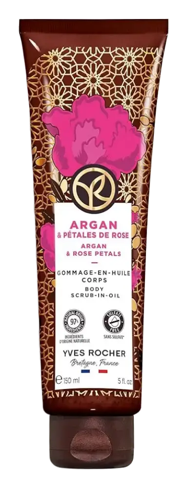 Yves Rocher Argan & Rose Petals Body Scrub-in-Oil