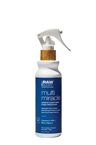 Raw Sugar Multi Miracle Leave-In Conditioner & Heat Protectant Coconut Milk + Blue Agave