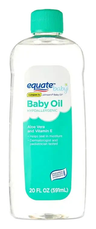 Equate Baby Hypoallergenic Baby Oil Aloe Vera and Vitamin E
