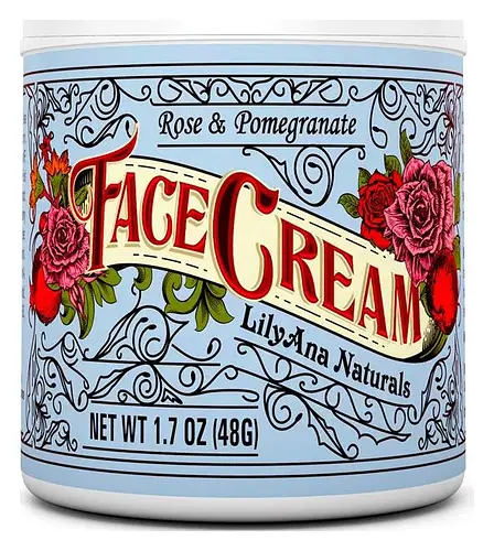 LilyAna Naturals Rose & Pomegranate Face Cream Moisturizer