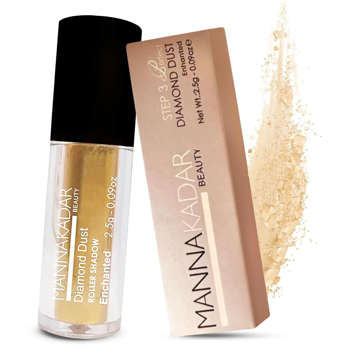 Manna Kadar Beauty Diamond Dust Roll-On Pigmented Shadow Enchanted