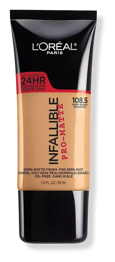 L'Oreal Infallible Pro-Matte Liquid Longwear Foundation 108.5 Honey Bisque