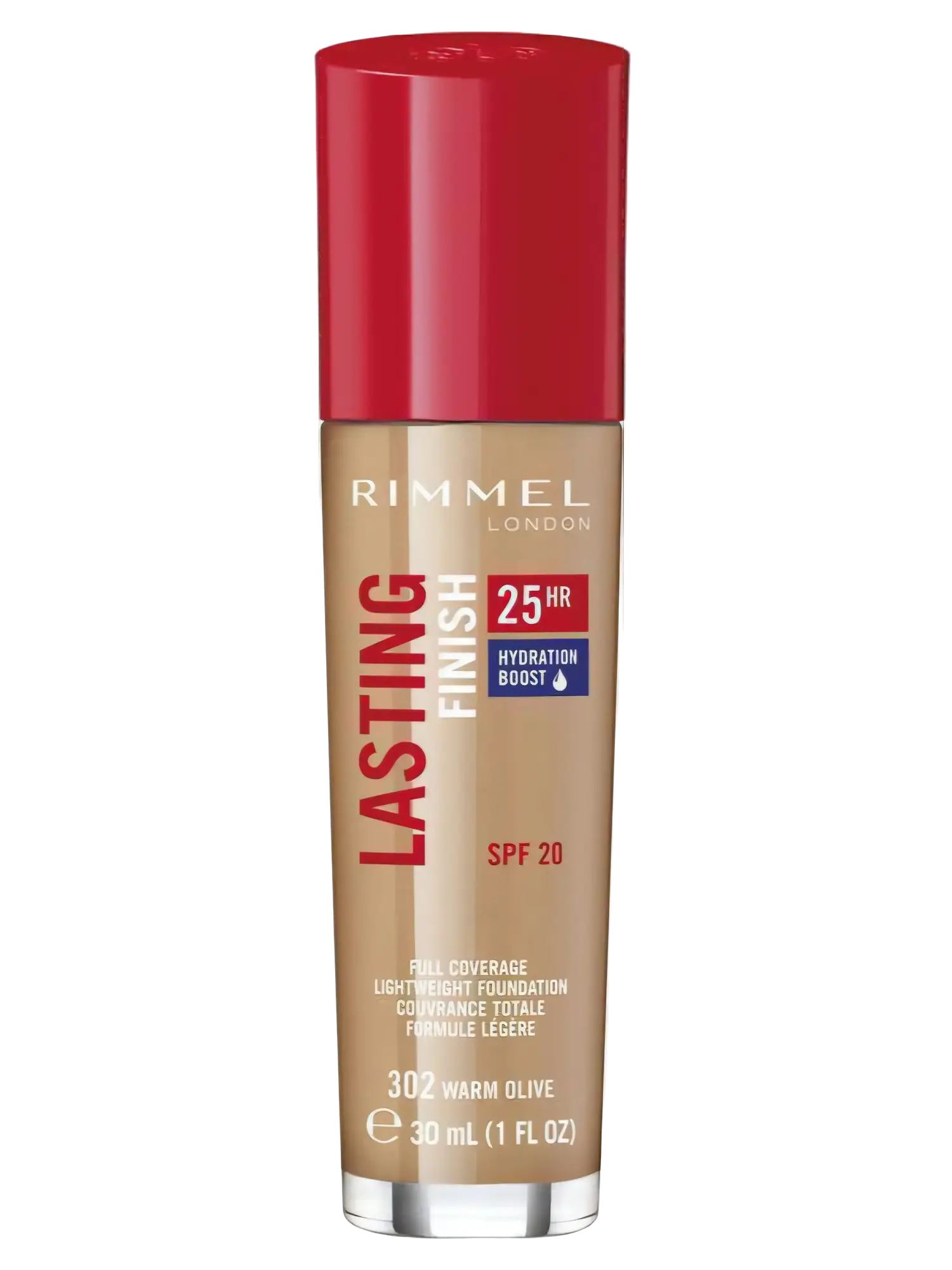 Rimmel London Lasting Finish 25Hr Foundation SPF 20 302 Warm Olive
