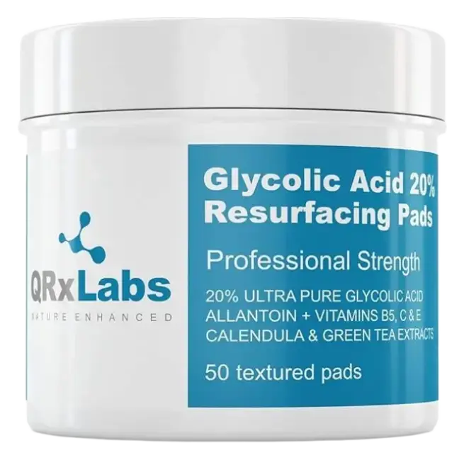 QRxLabs Glycolic Acid 20% Resurfacing Pads