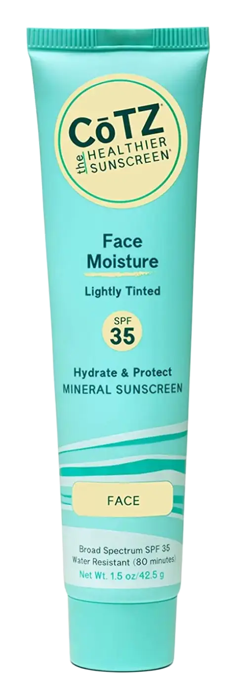 Cotz Skincare Face Moisture SPF35 Lightly Tinted Sunscreen