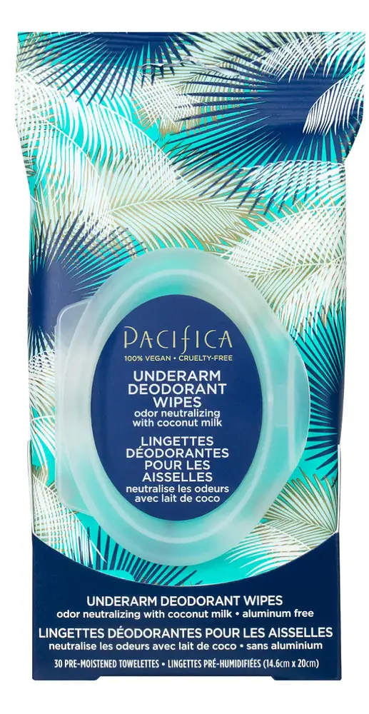 Pacifica Coconut Milk & Essential Oils Underarm Deodorant Wipes