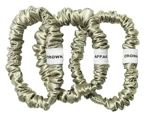 Crown Affair The Silk Scrunchie No. 001 Set