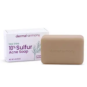 DermaHarmony 10% Sulfur with Tea Tree Oil Bar Soap