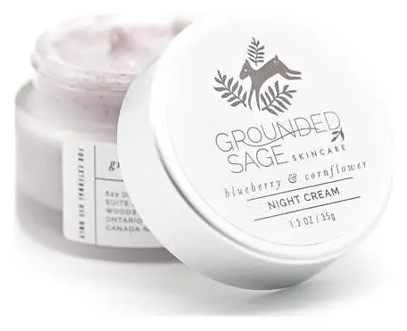 Grounded Sage Blueberry and Cornflower Hydra Well Night Cream