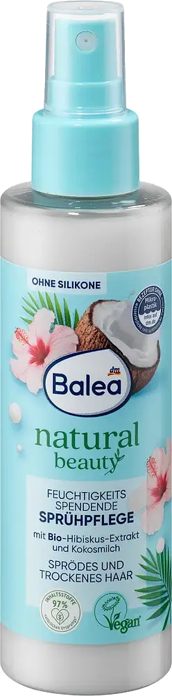 Balea Natural Beauty Feuchtigkeits Spendende Sprühpflege