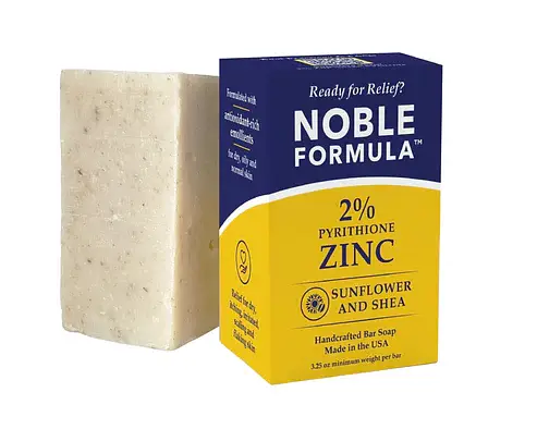 Noble Formula SunFlower & Shea 2% Pyrithione Zinc (ZnP) Bar Soap