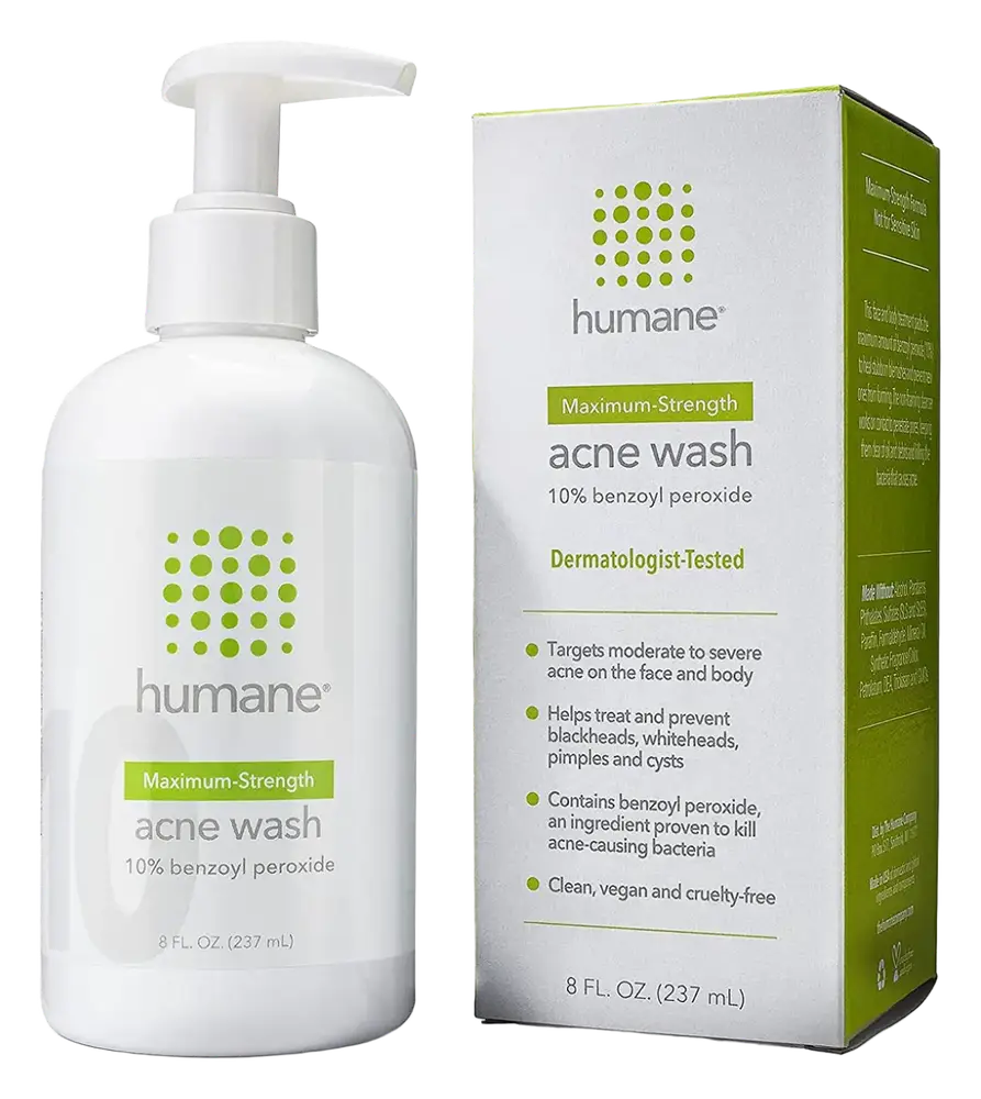 Humane Maximum-Strength 10% Acne Wash