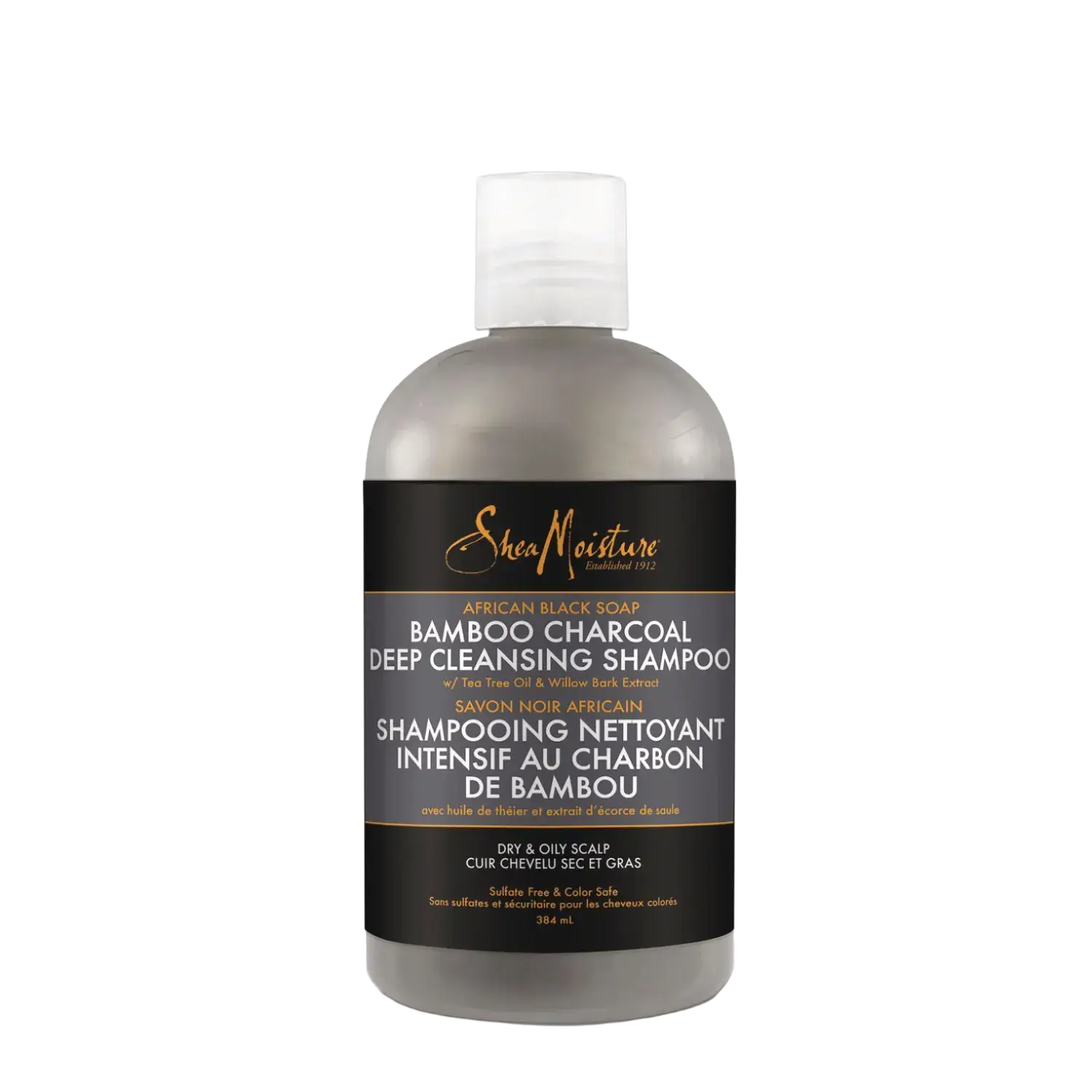 Shea Moisture African Black Soap Bamboo Charcoal Deep Cleansing Shampoo
