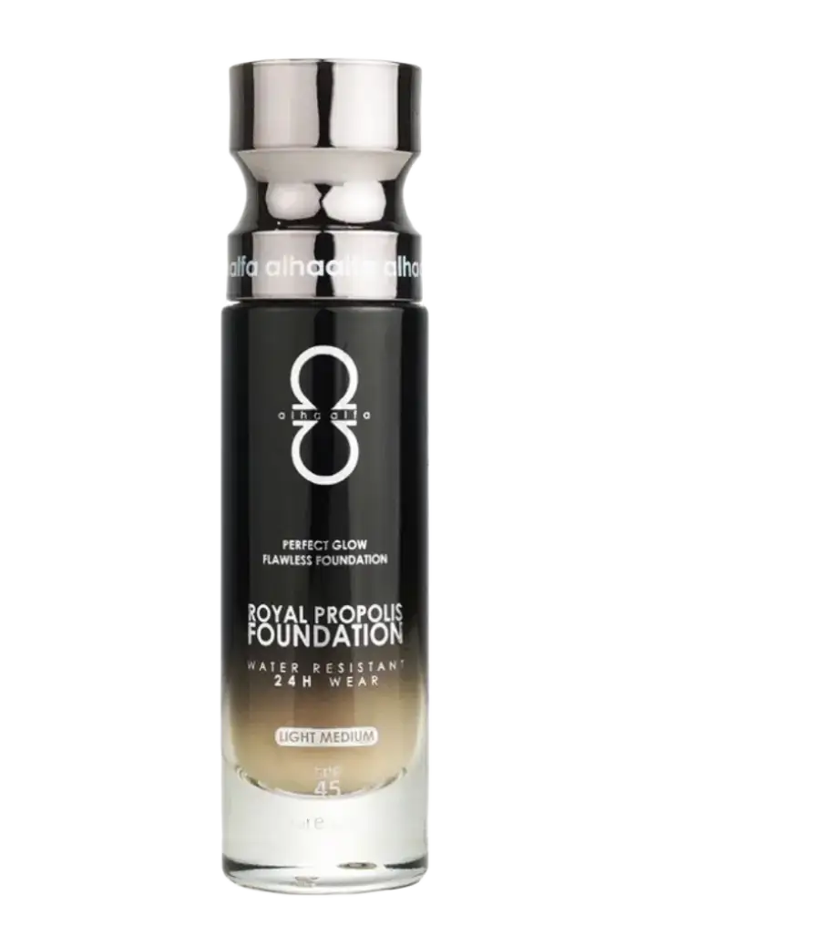Alha Alfa Royal Propolis Perfect Glow Flawless Foundation SPF 45 RP30 Light Medium