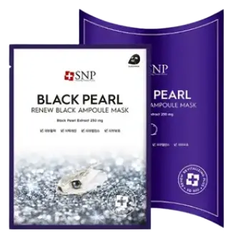 SNP Black Pearl Renew Black Ampoule Mask
