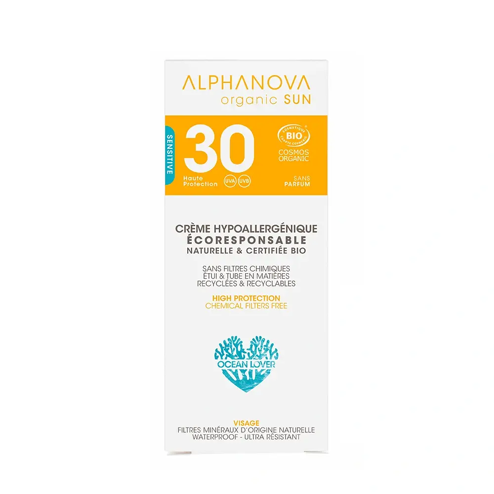 Alphanova Crème Hypoallergénique Visage SPF 30