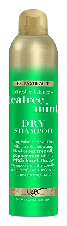OGX Beauty Extra Strength Refresh & Balance + Teatree Mint Dry Shampoo